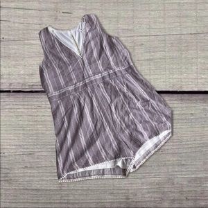 BP XXL mauve & white romper